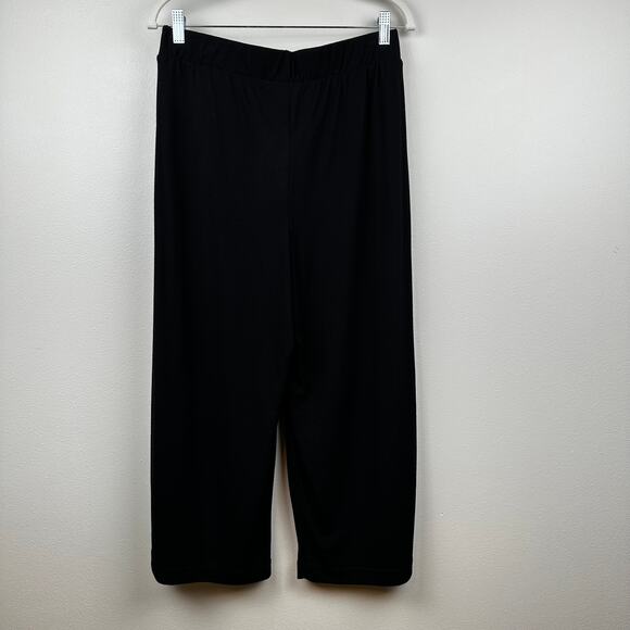 NEW Masai Trouser Pant Patricia Culotte Casual Loose Crepe Black Large Lagenlook - Picture 5 of 13